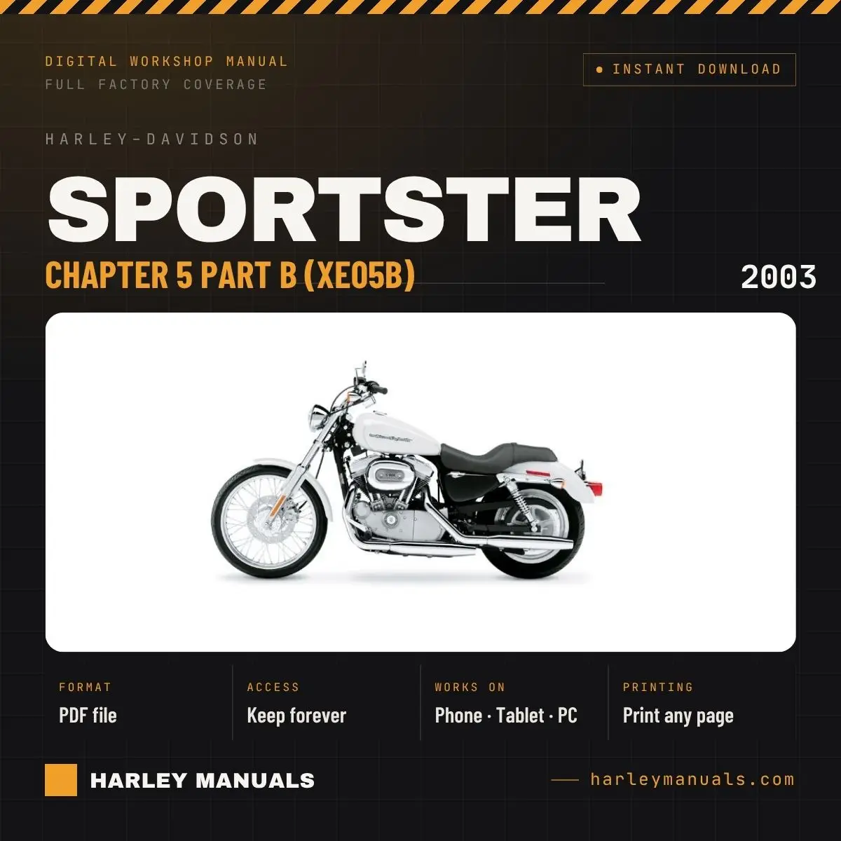 2003 Harley-Davidson Sportster Electrical Diagnostic Manual Chapter 5 Part B (XE05B) - PDF Download