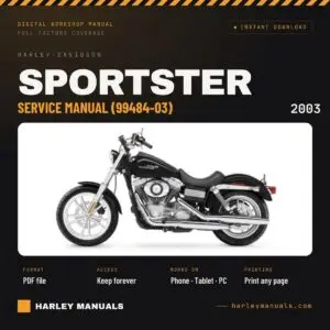 2003 Harley-Davidson Sportster Service Manual (99484-03) - OEM Workshop Repair PDF Instant Download