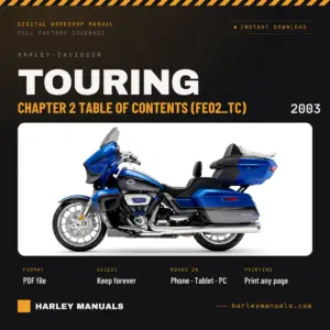2003 Harley-Davidson Touring Electrical Diagnostic Manual Chapter 2 Table of Contents (FE02_TC) - PDF Download