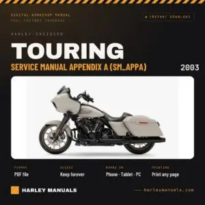 2003 Harley-Davidson Touring Service Manual Appendix A (SM_APPA) - PDF Download