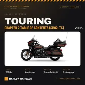 2003 Harley-Davidson Touring Service Manual Chapter 2 Table of Contents (SM02_TC) - PDF Download