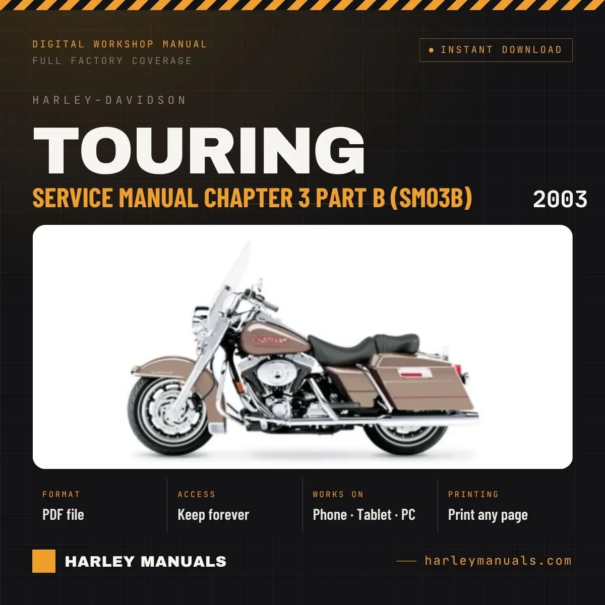 2003 Harley-Davidson Touring Service Manual Chapter 3 Part B (SM03B) - PDF Download