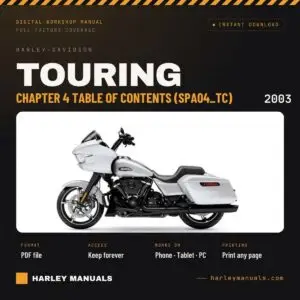 2003 Harley-Davidson Touring Service Manual Supplement A Chapter 4 Table of Contents (SPA04_TC) - PDF Download