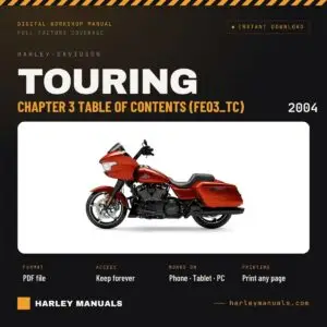 2004 Harley-Davidson Touring Electrical Diagnostic Manual Chapter 3 Table of Contents (FE03_TC) - PDF Download