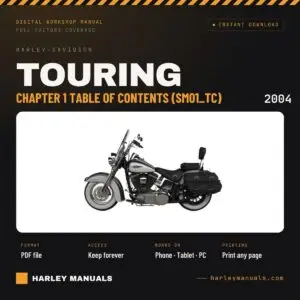 2004 Harley-Davidson Touring Service Manual Chapter 1 Table of Contents (SM01_TC) - PDF Download