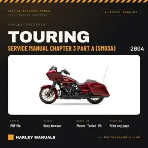 2004 Harley-Davidson Touring Service Manual Chapter 3 Part A (SM03A) cover