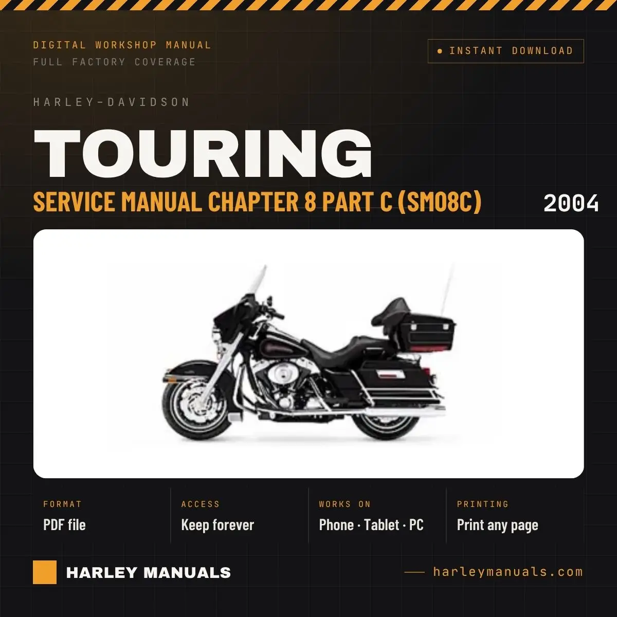 2004 Harley-Davidson Touring Service Manual Chapter 8 Part C (SM08C) - PDF Download