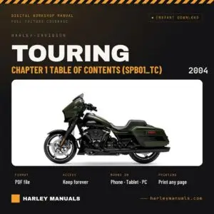 2004 Harley-Davidson Touring Service Manual Supplement B Chapter 1 Table of Contents (SPB01_TC) - PDF Download