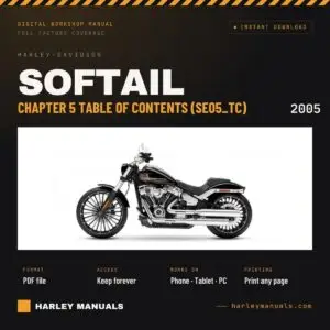 2005 Harley-Davidson Softail Electrical Diagnostic Manual Chapter 5 Table of Contents (SE05_TC) - PDF Download