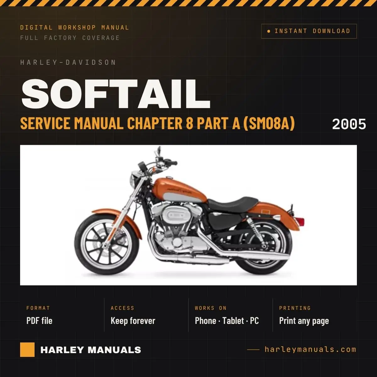 2005 Harley-Davidson Softail Service Manual Chapter 8 Part A (SM08A) - PDF Download