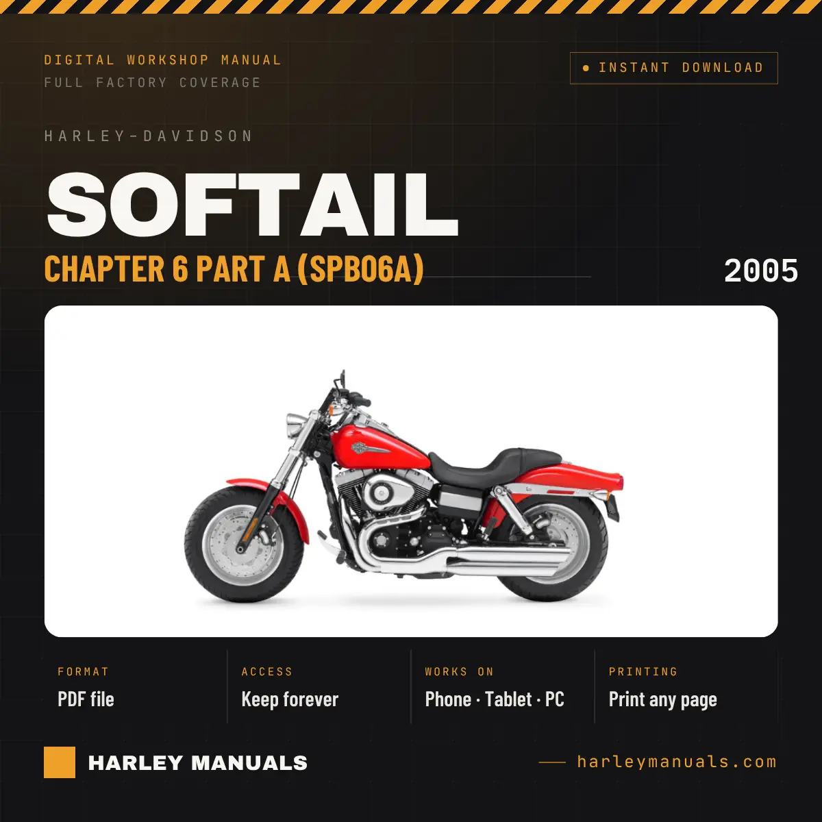 2005 Harley-Davidson Softail Service Manual Supplement B Chapter 6 Part A (SPB06A) - PDF Download
