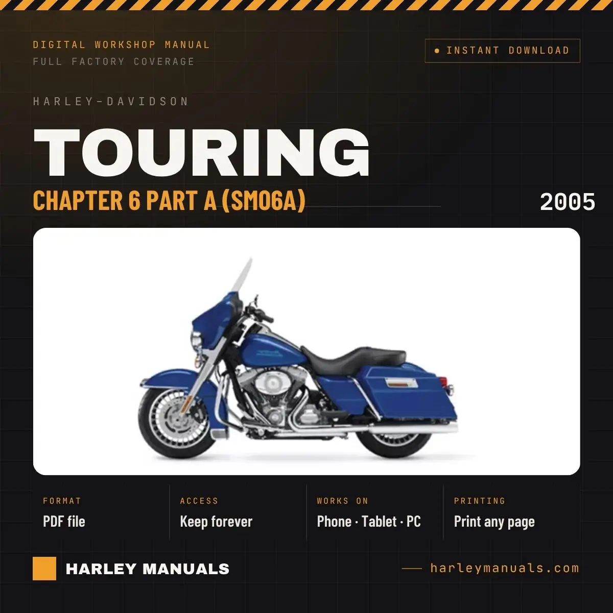 2005 Harley-Davidson Touring Service Manual Chapter 6 Part A (SM06A) - PDF Download