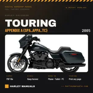 2005 Harley-Davidson Touring Service Manual Supplement A Appendix A (SPA_APPA_TC) - PDF Download