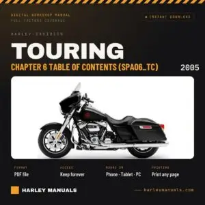 2005 Harley-Davidson Touring Service Manual Supplement A Chapter 6 Table of Contents (SPA06_TC) - PDF Download