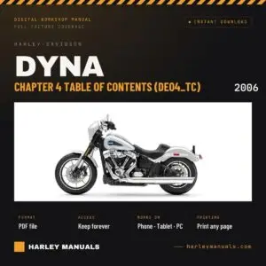 2006 Harley-Davidson Dyna Electrical Diagnostic Manual Chapter 4 Table of Contents (DE04_TC) - PDF Download