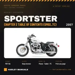 2007 Harley-Davidson Sportster Service Manual Chapter 2 Table of Contents (SM02_TC) - PDF Download