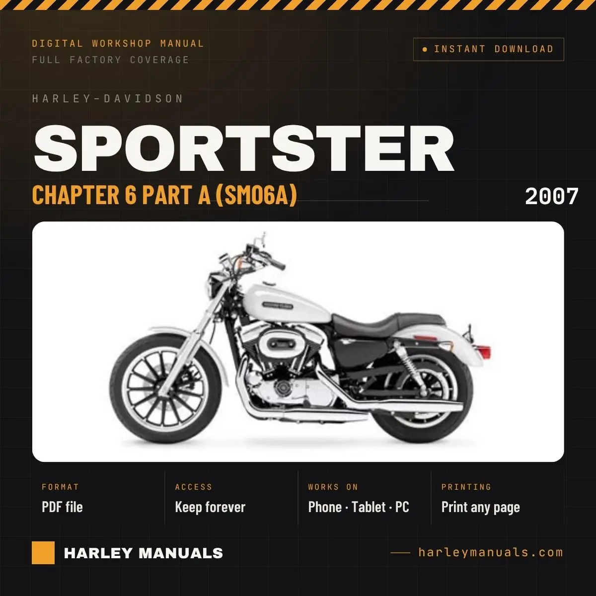 2007 Harley-Davidson Sportster Service Manual Chapter 6 Part A (SM06A) - PDF Download