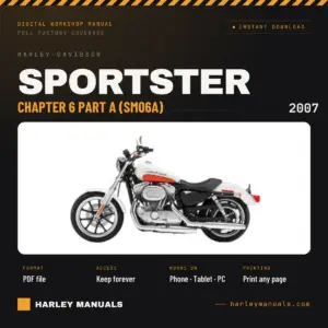 2007 Harley-Davidson Sportster Service Manual Chapter 7 Part C (SM07C) cover