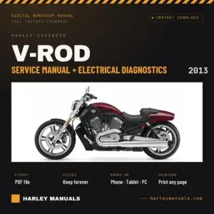 2013 Harley-Davidson V-Rod Service Manual + Electrical Diagnostics Bundle cover