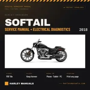 2018 Harley-Davidson Softail Service Manual + Electrical Diagnostics + Wiring Bundle - PDF Instant Download