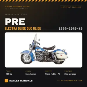 1959-1969 Harley-Davidson Electra Glide & Duo-Glide Panhead Service Manual - Vintage PDF Instant Download