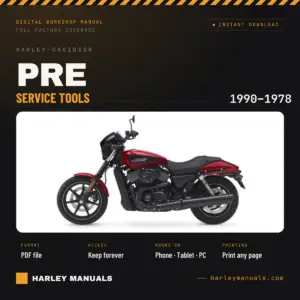 1978 Harley-Davidson Special Service Tools Catalog cover
