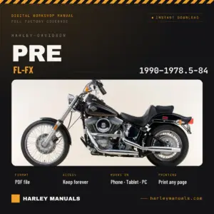 1978.5-1984 Harley-Davidson FL FX Shovelhead Service Manual - Vintage PDF Instant Download