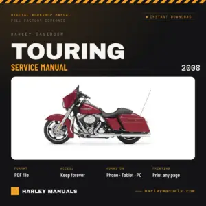 2008 Harley-Davidson Touring Service Manual (99483-08) - OEM Workshop Repair PDF Instant Download