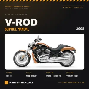 2008 Harley-Davidson V-Rod Service Manual + Electrical Diagnostics Bundle cover