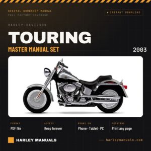 2003 Harley-Davidson Touring Master Manual Set - Complete Documentation Library
