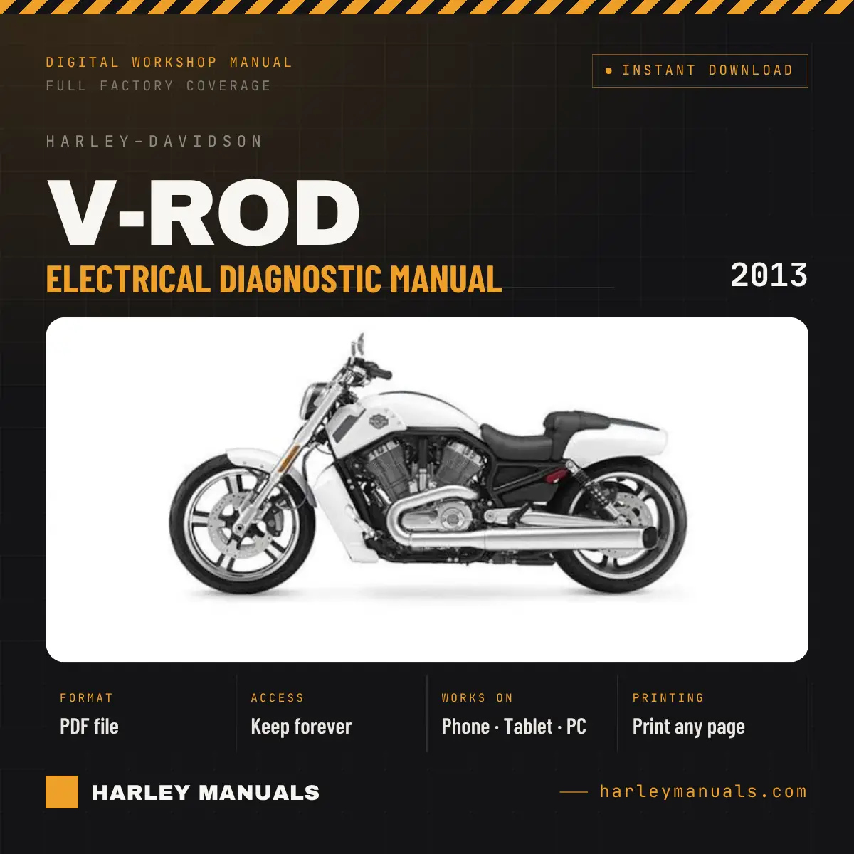 2013 Harley-Davidson V-Rod Electrical Diagnostic Manual (99499-13) cover