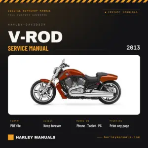 2013 Harley-Davidson V-Rod Service Manual (99501-13) - OEM Workshop Repair PDF Instant Download