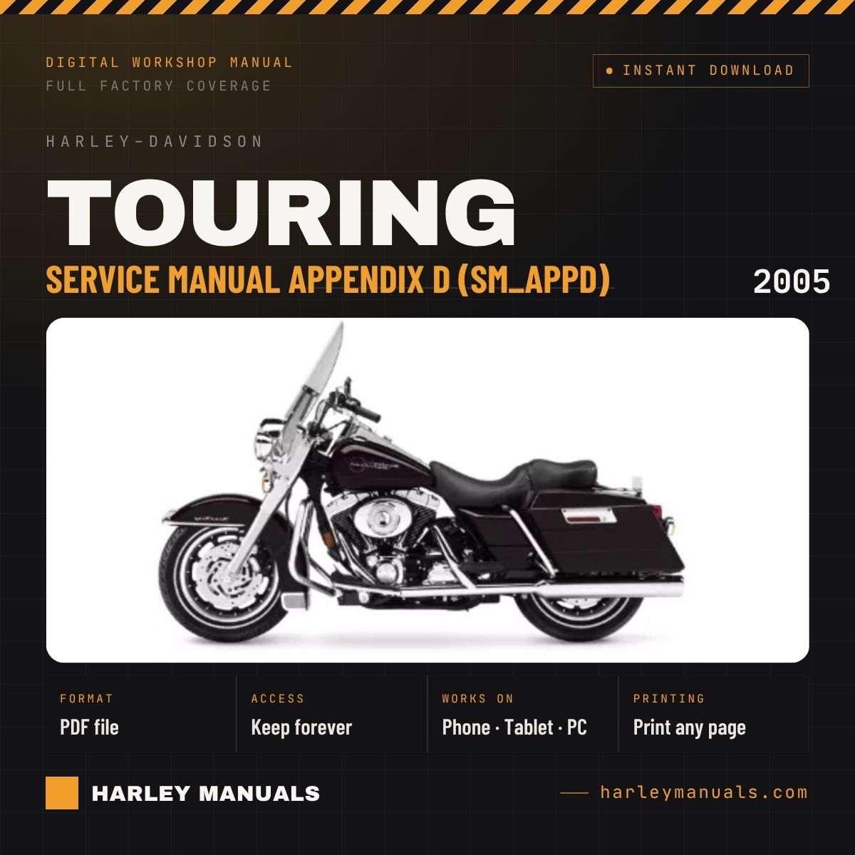 2005 Harley-Davidson Touring Service Manual Appendix D (SM_APPD) - PDF Download