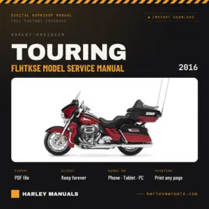 2016 Harley-Davidson Touring FLHTKSE Model Service Manual Supplement - PDF Instant Download