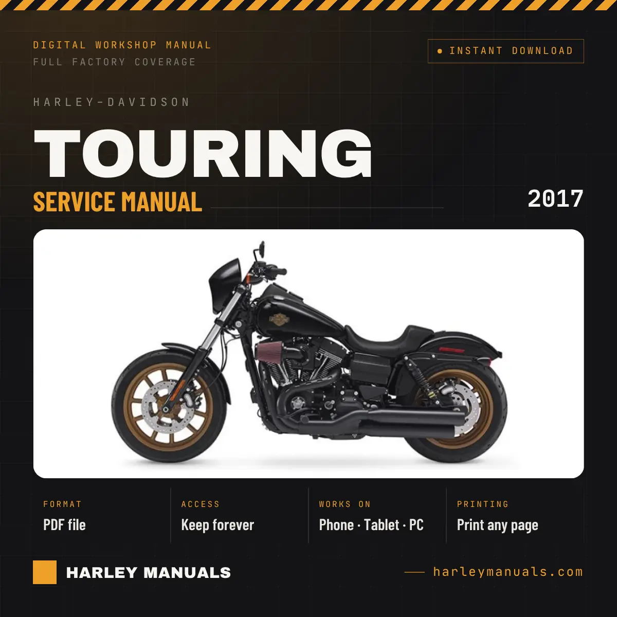 2017 Harley-Davidson Touring Service Manual - OEM Workshop Repair PDF Instant Download