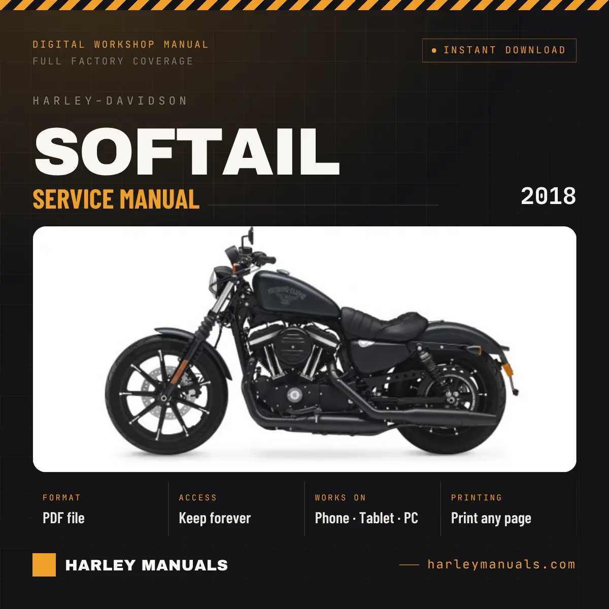 2018 Harley-Davidson Softail Service Manual - OEM Workshop Repair PDF Instant Download