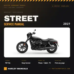 2019 Harley-Davidson Street Service Manual cover