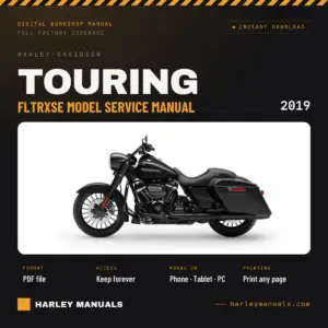 2019 Harley-Davidson Touring FLTRXSE Model Service Manual Supplement (94000550) cover