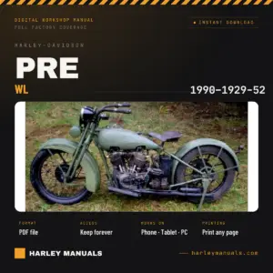 1929-1952 Harley-Davidson WL 45 Flathead Service Manual cover