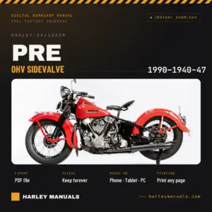 1940-1947 Harley-Davidson Knucklehead OHV & Side Valve Service Manual cover