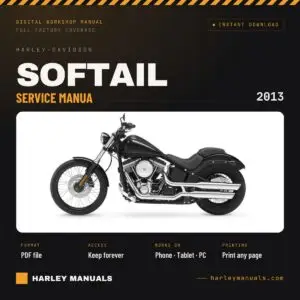 2013 Harley-Davidson Softail Service Manual (99482-13A) cover